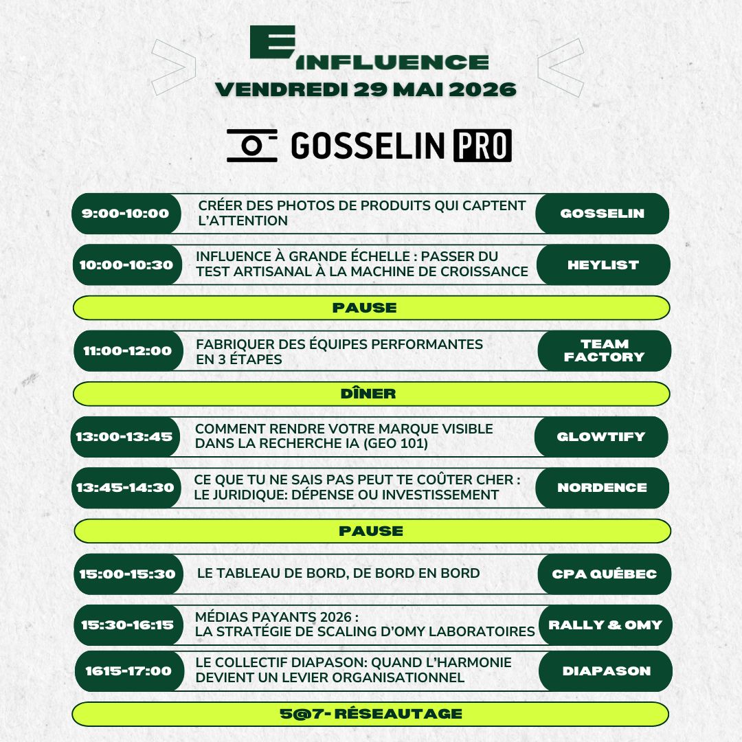 Journée annuelle E-Influence 2026