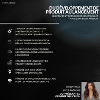 Masterclass-Du développement de produit au lancement- Volet 2 (Rediffusion)