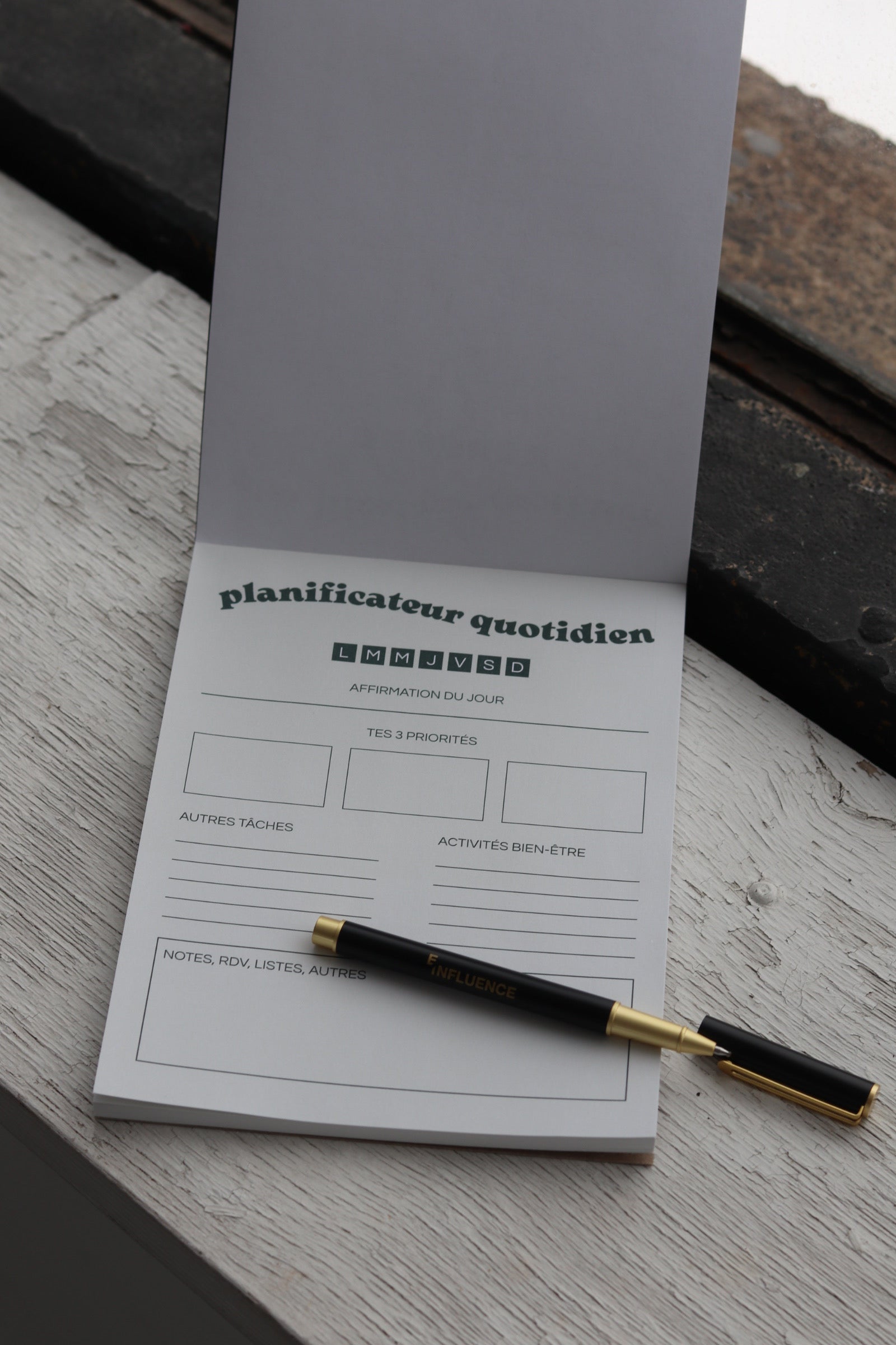 Duo stylo et planificateur